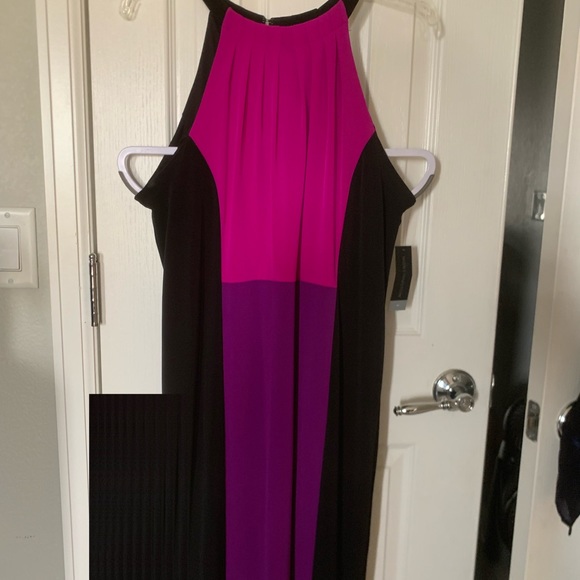 Worthington stretchy color block dress Medium NWT - Picture 8 of 8